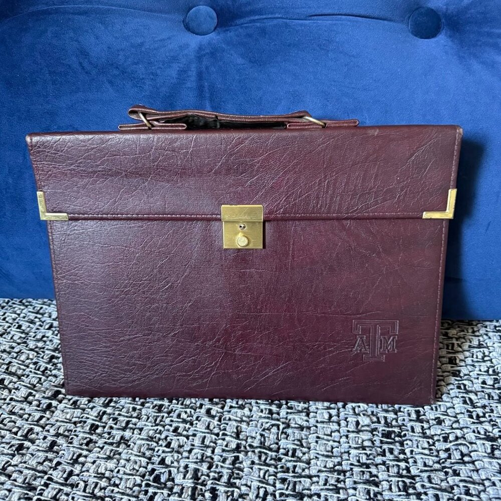 Texas A&M Embossed Logo Vintage Padfolio Notepad Portfolio Document Case by Dart